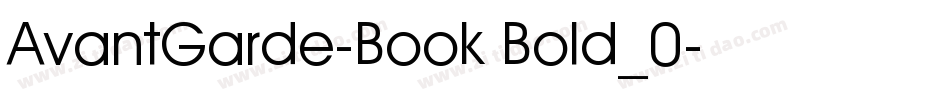 AvantGarde-Book Bold_0字体转换